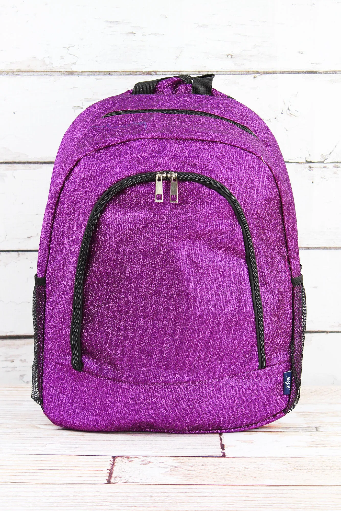 Purple Glitz & Glam Large Backpack
