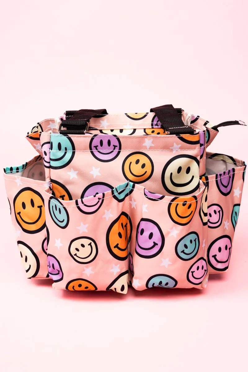 Put On A Happy Face Organizer Tote