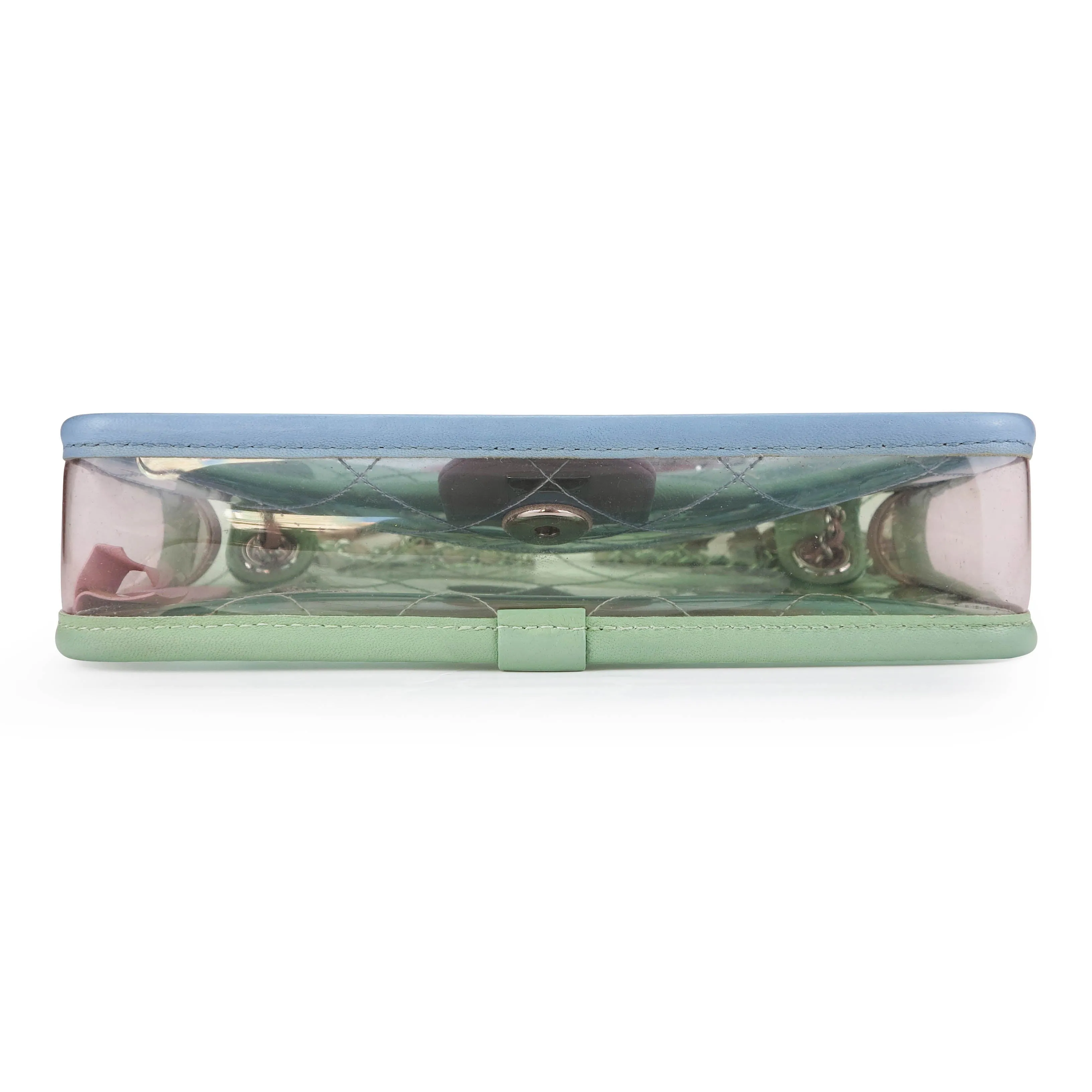 PVC Coco Splash Mini Flap Bag Green Pink Blue