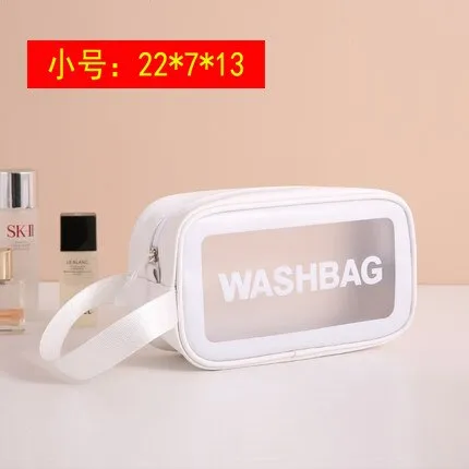 PVC Transparent Makeup Bag Women Wash Bag Travel Organizer Large Capacity Cosmetic Storage Bag Hand Clear Bags Neceser 2020