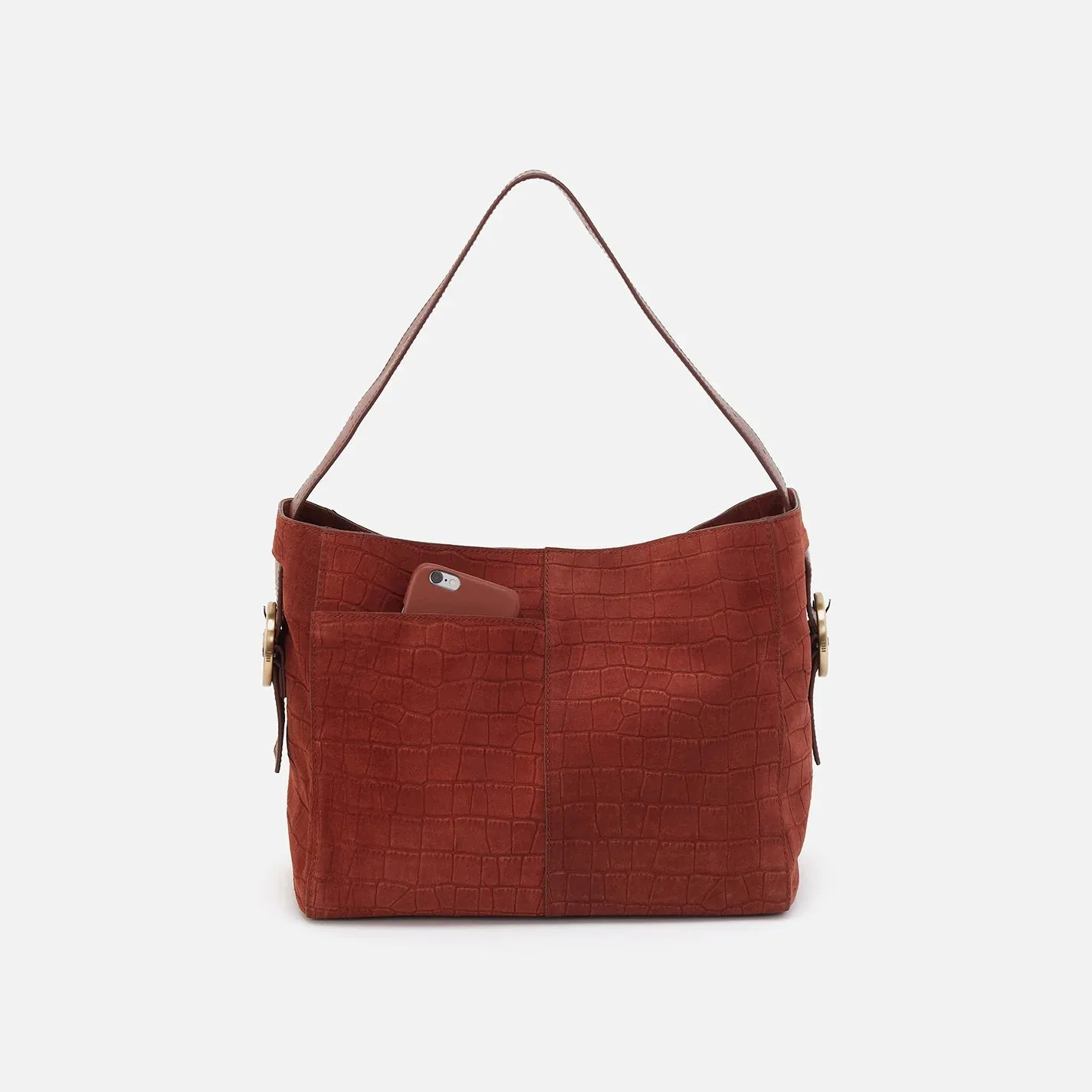 Render Shoulder Bag- Sequoia Croc Emboss