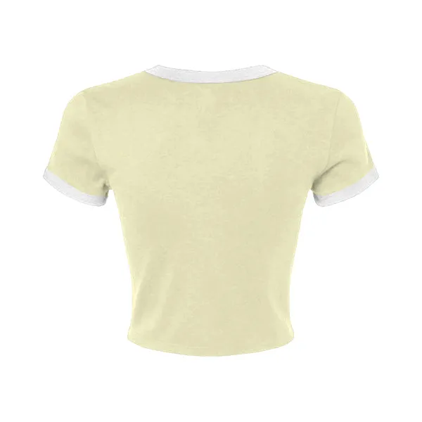 Ringer Tee with Shoulder Stripes