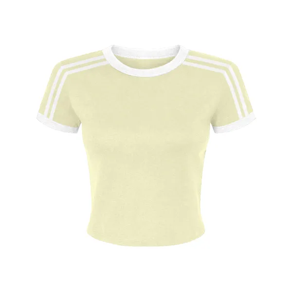 Ringer Tee with Shoulder Stripes