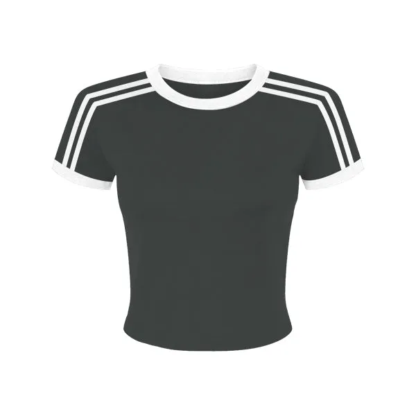 Ringer Tee with Shoulder Stripes