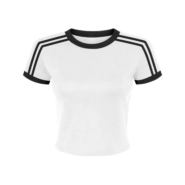 Ringer Tee with Shoulder Stripes