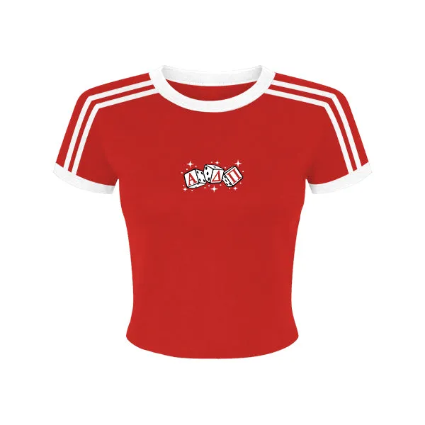 Ringer Tee with Shoulder Stripes