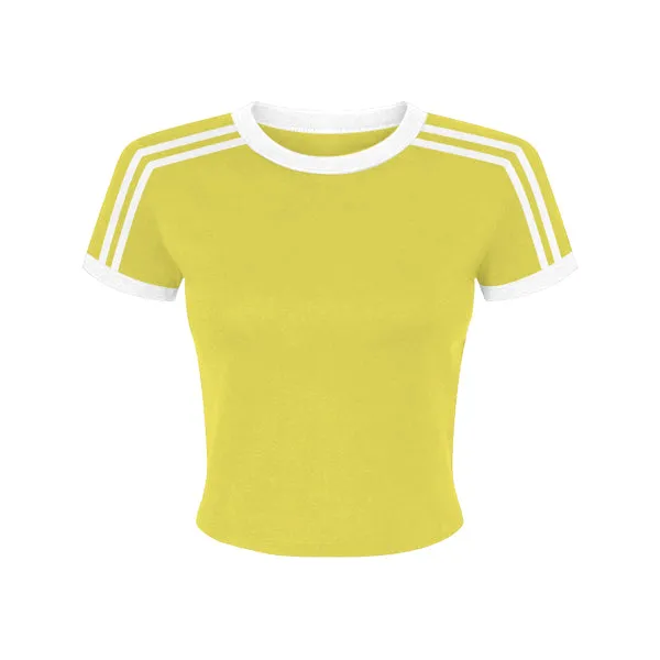 Ringer Tee with Shoulder Stripes