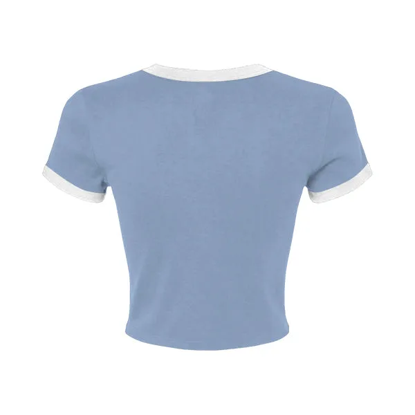 Ringer Tee with Shoulder Stripes