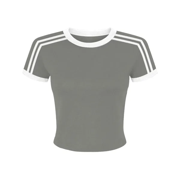 Ringer Tee with Shoulder Stripes