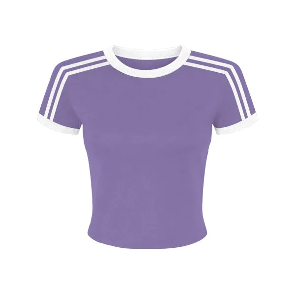 Ringer Tee with Shoulder Stripes