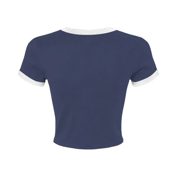 Ringer Tee with Shoulder Stripes