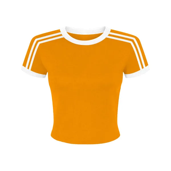 Ringer Tee with Shoulder Stripes