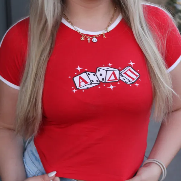 Ringer Tee with Shoulder Stripes