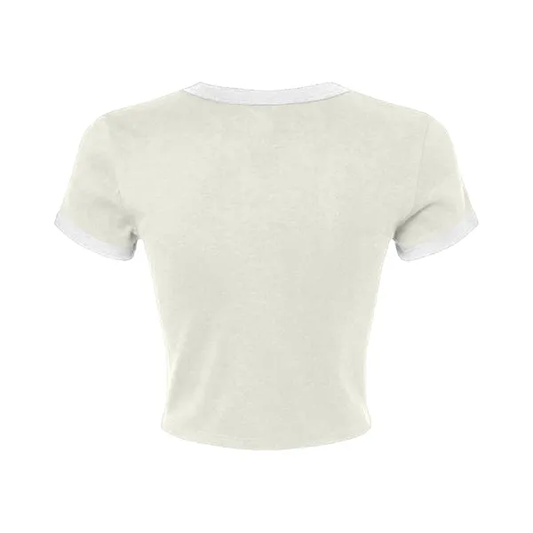 Ringer Tee with Shoulder Stripes