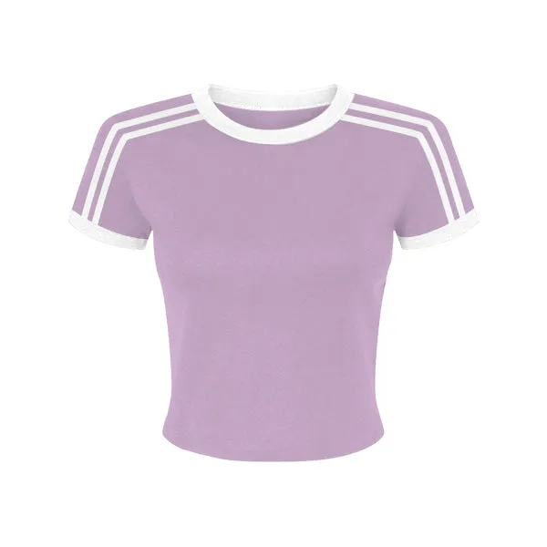 Ringer Tee with Shoulder Stripes