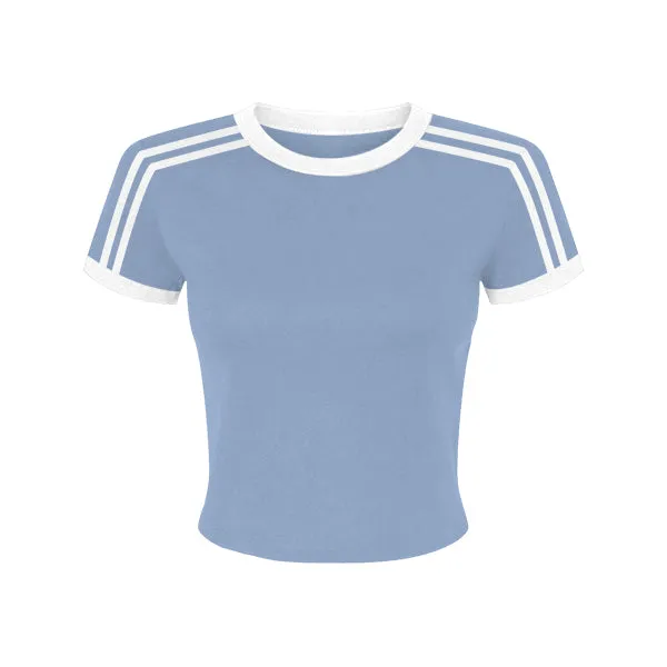 Ringer Tee with Shoulder Stripes