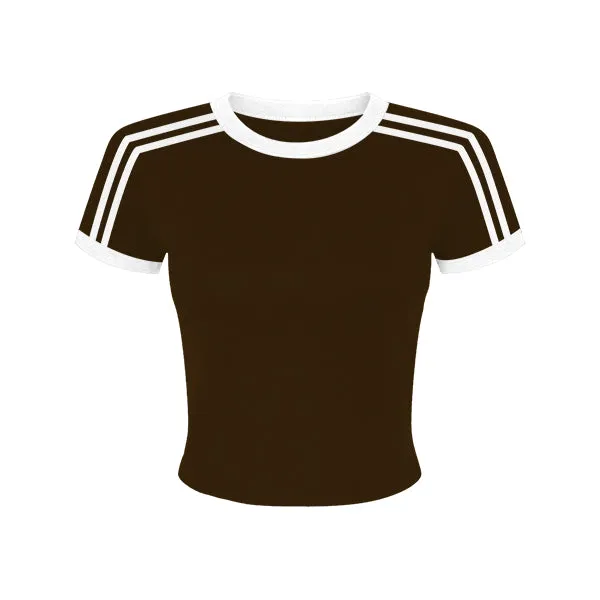Ringer Tee with Shoulder Stripes
