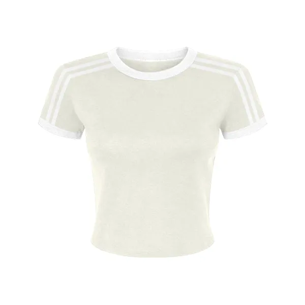 Ringer Tee with Shoulder Stripes