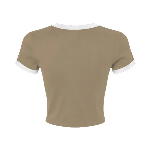 Ringer Tee with Shoulder Stripes