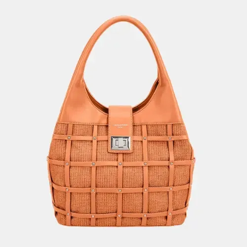 Rivet Blue Hobo Handbag