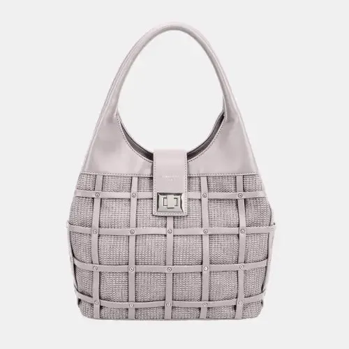 Rivet Blue Hobo Handbag