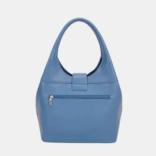 Rivet Blue Hobo Handbag