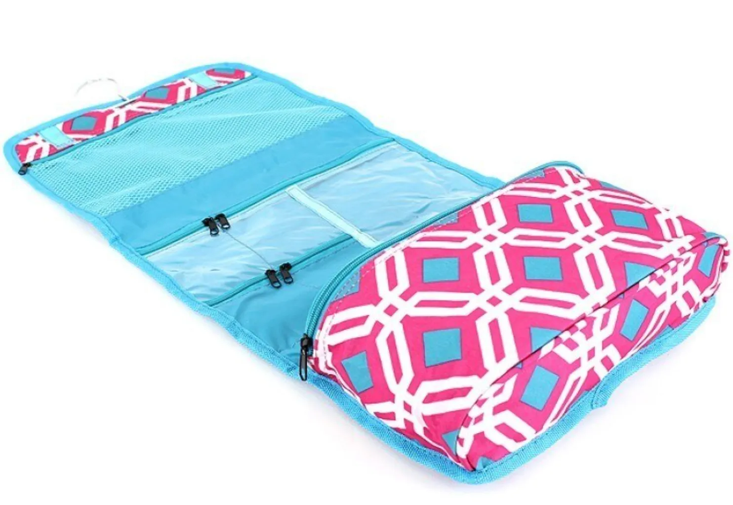 Roll Up Cosmetic Bag - Black Diamond