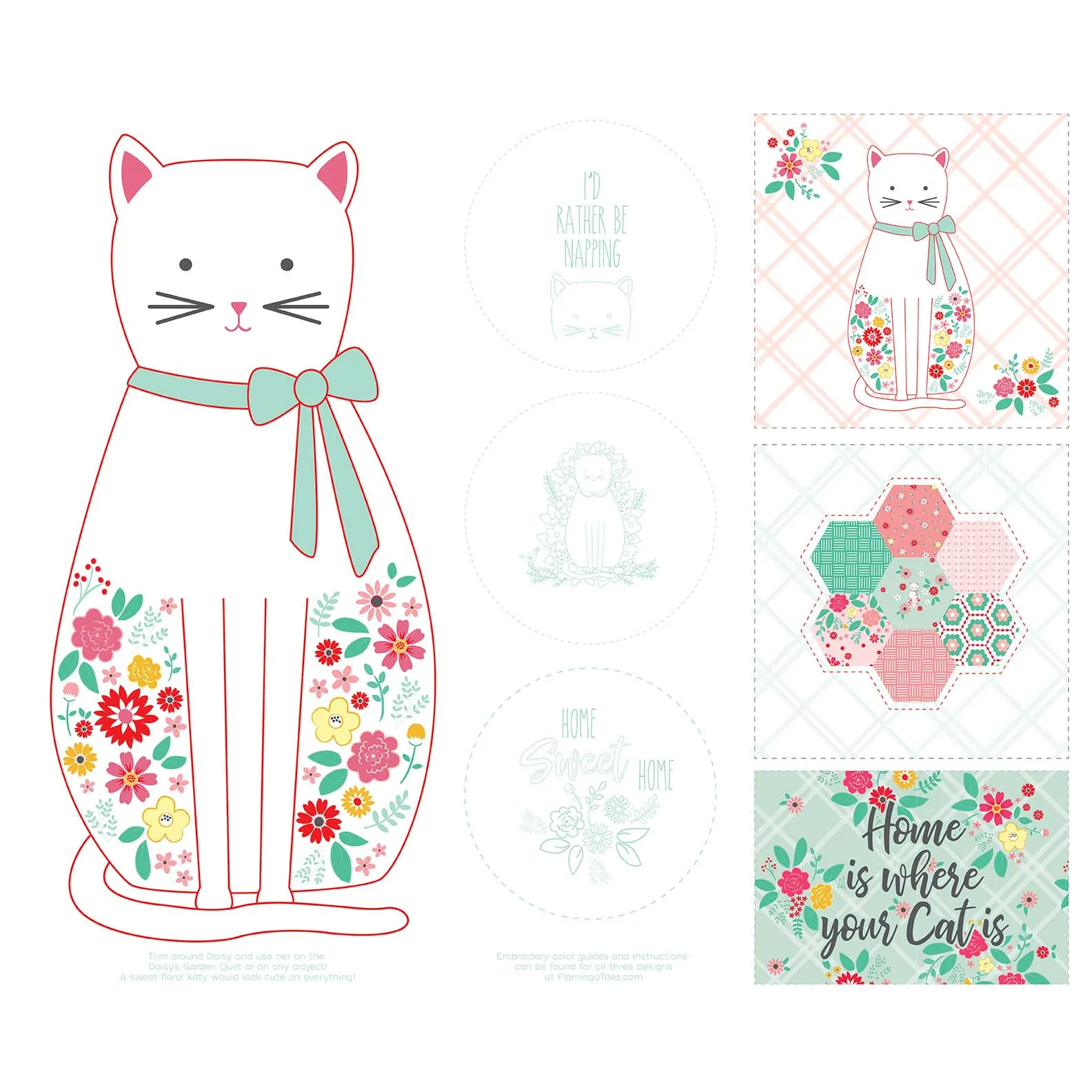 Rose Lane Cat Panel