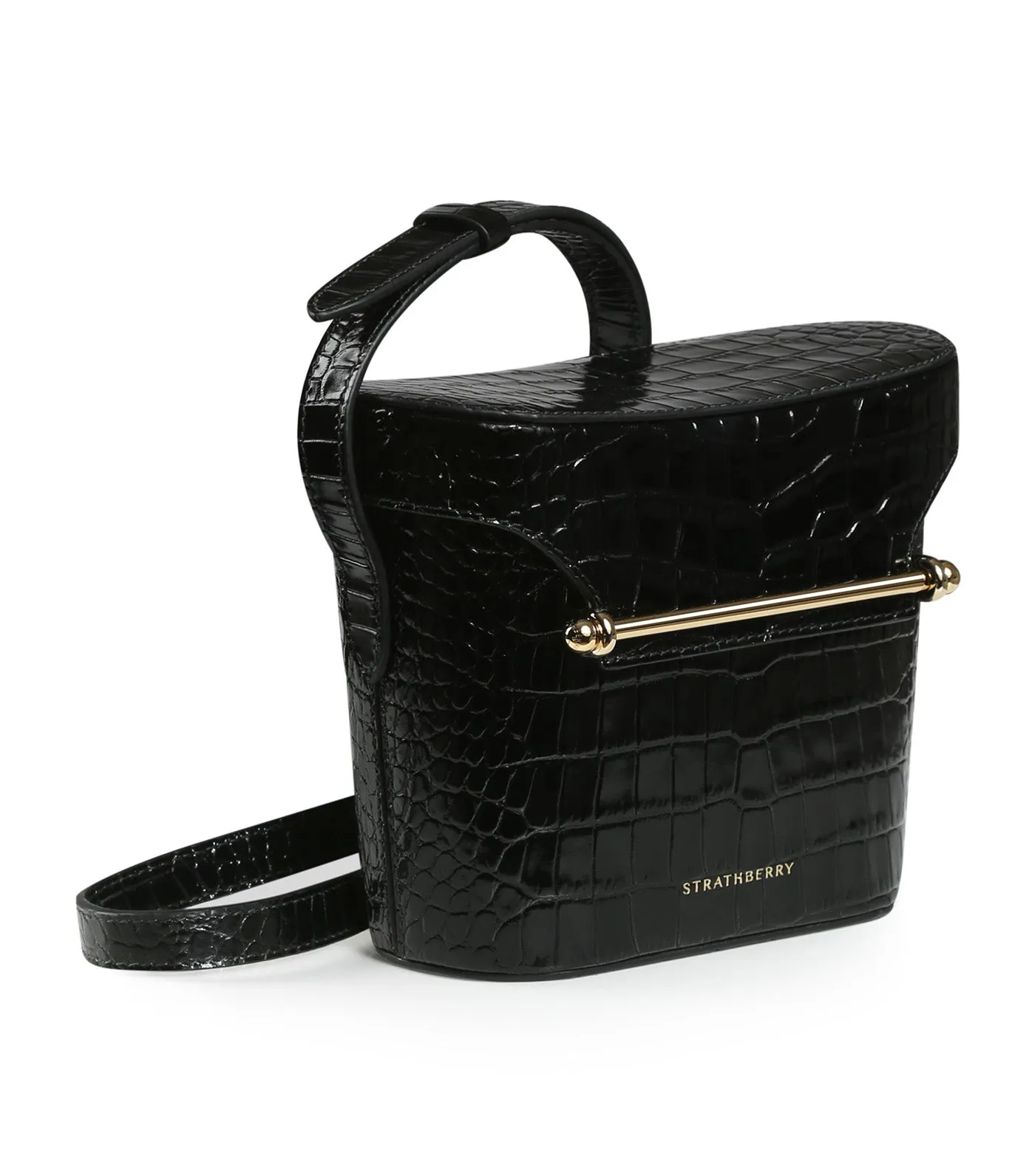Safari Embossed Croc Black