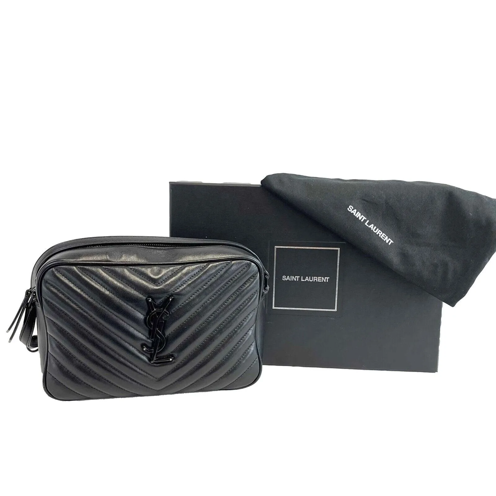 Saint Laurent - YSL - Lou Camera Bag w/ Tassel - Black Crossbody
