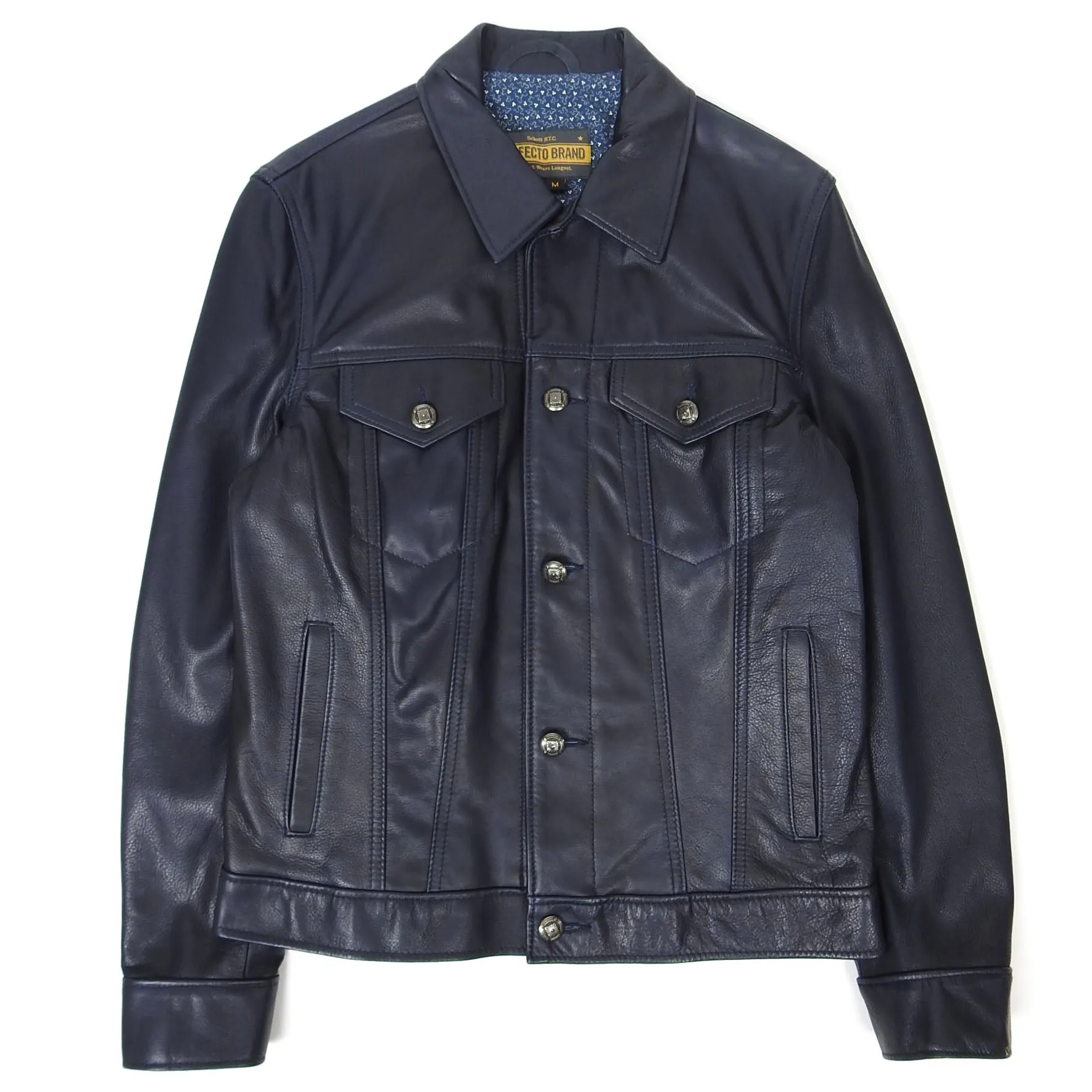 Schott NYC Perfecto Leather Trucker Size Medium