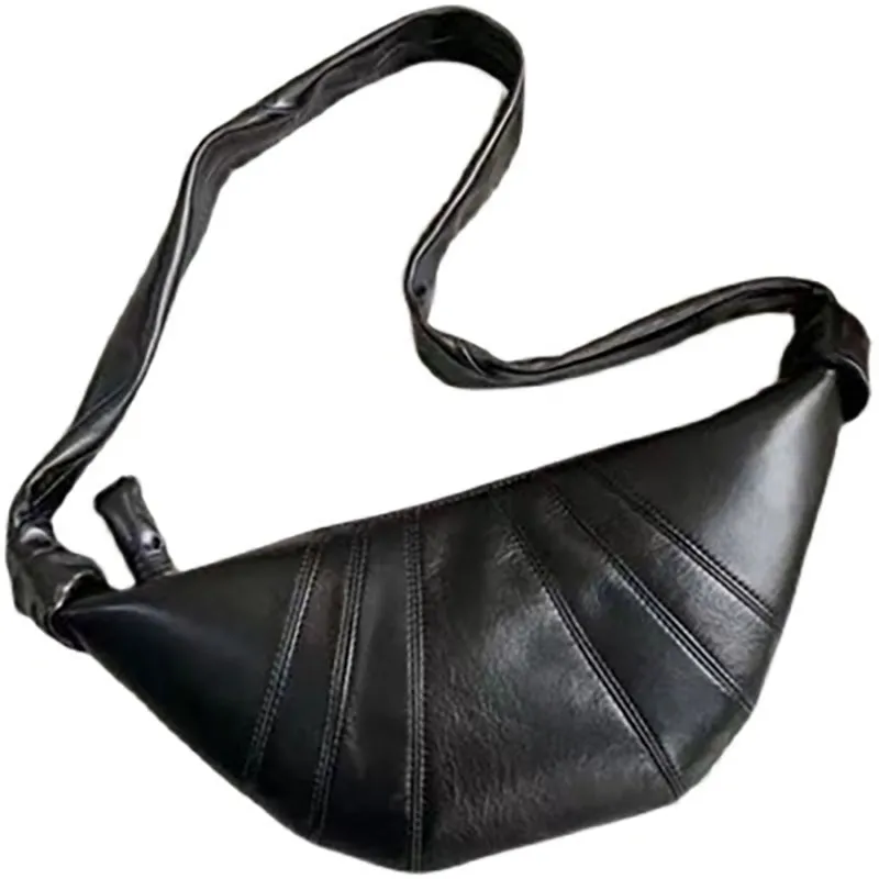 Sheepskin Crossbody Hobo Bag