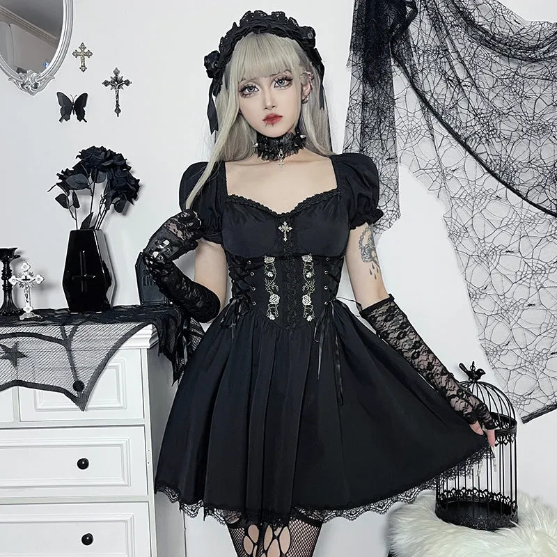 Shoulder-less Slim Corset Dress
