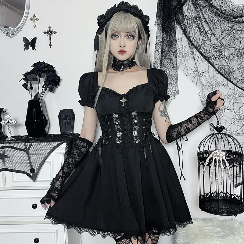 Shoulder-less Slim Corset Dress