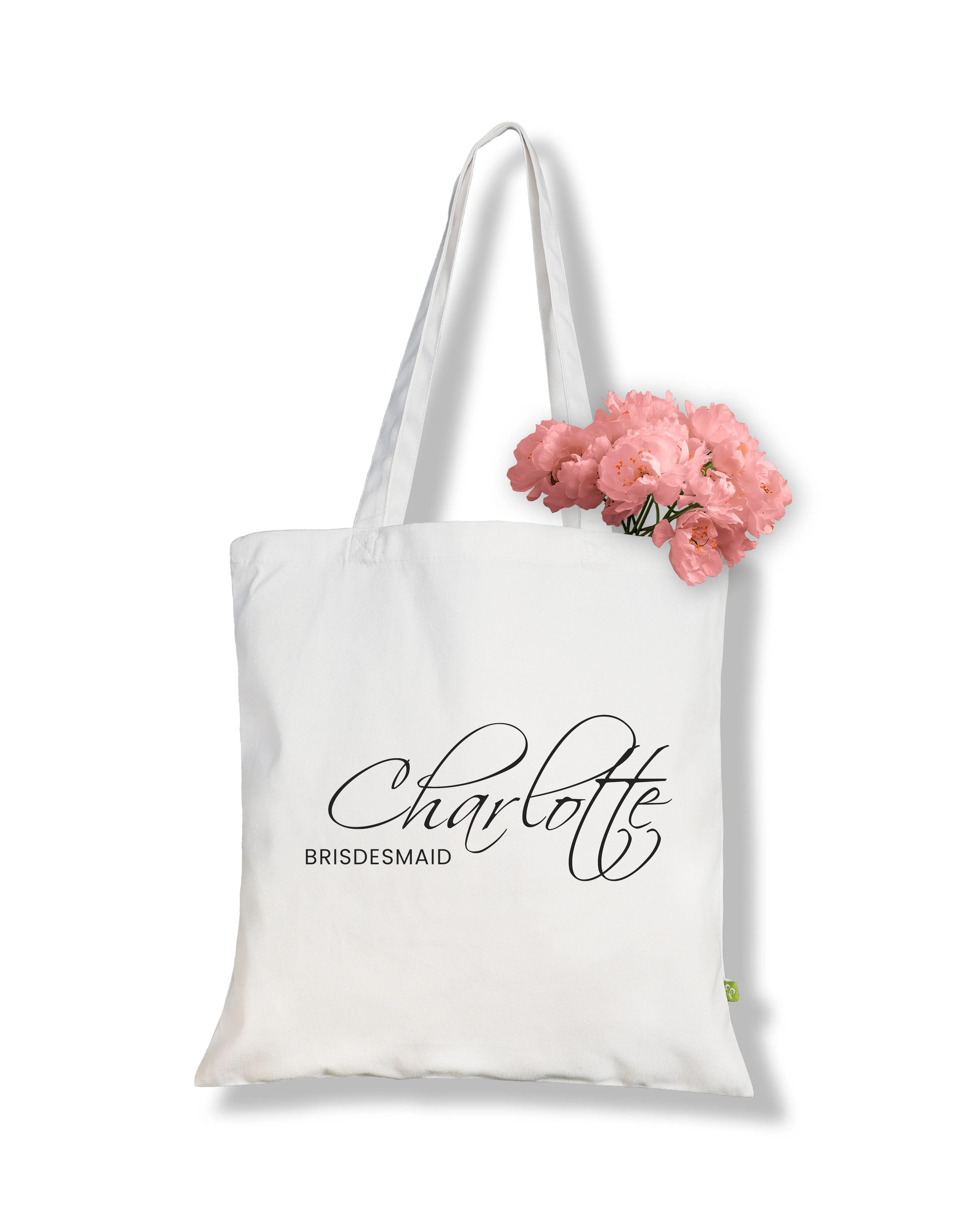 Signature Name Tote Bag - White