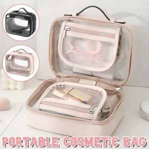 Simple Colour Travel Cosmetic Bag Lightweight Waterproof Transparent Organizer