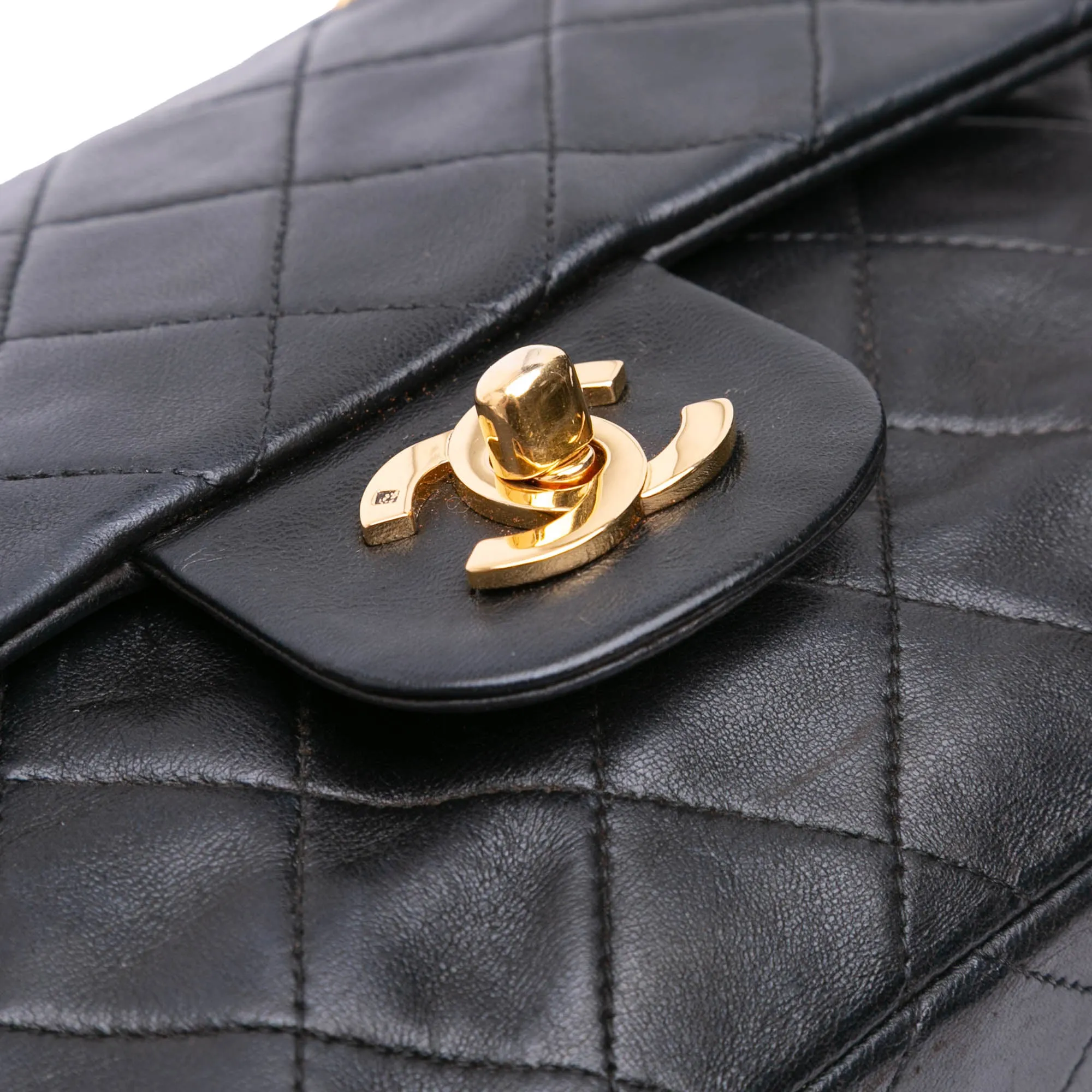 Small Classic Lambskin Double Flap