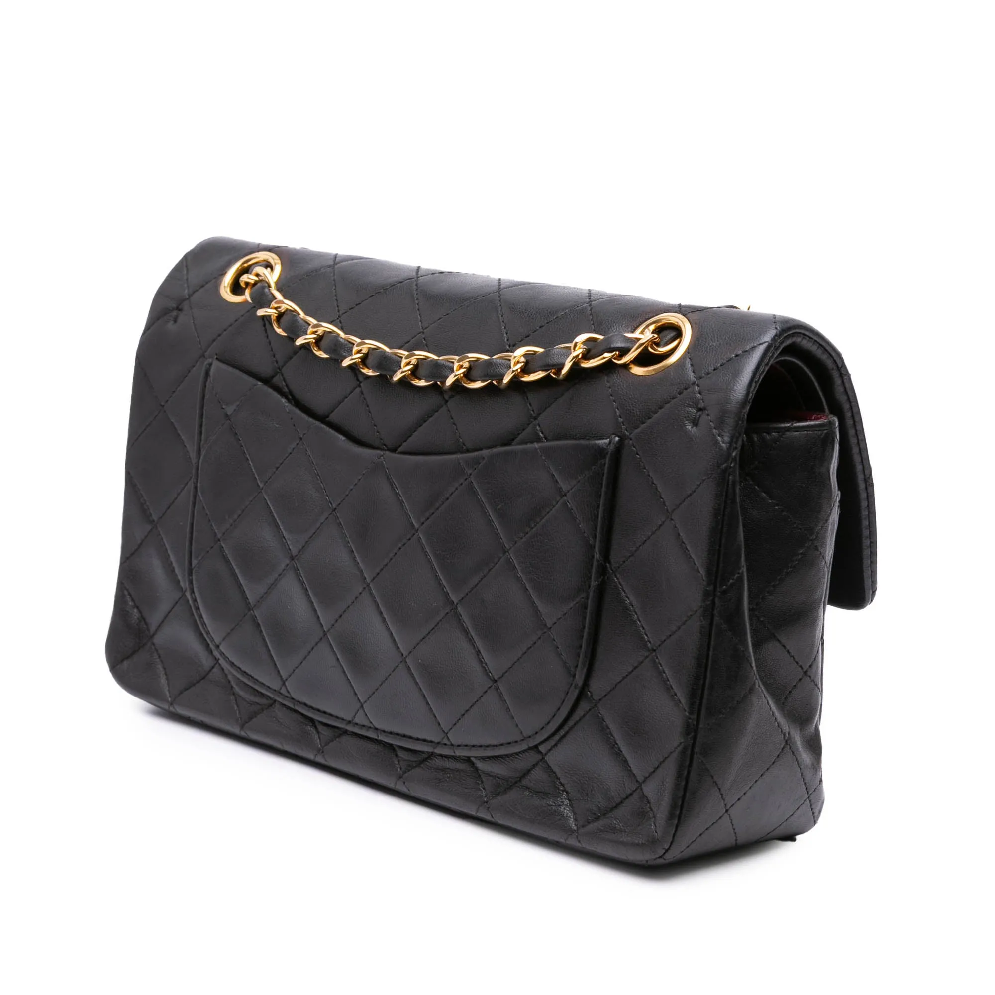 Small Classic Lambskin Double Flap