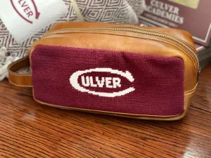 Smathers & Branson Toiletry Bag - Maroon and Culver - C logo