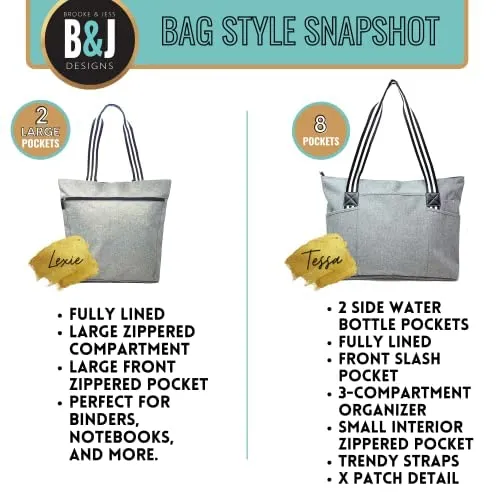 Soccer Mom Gray Tessa Tote Bag