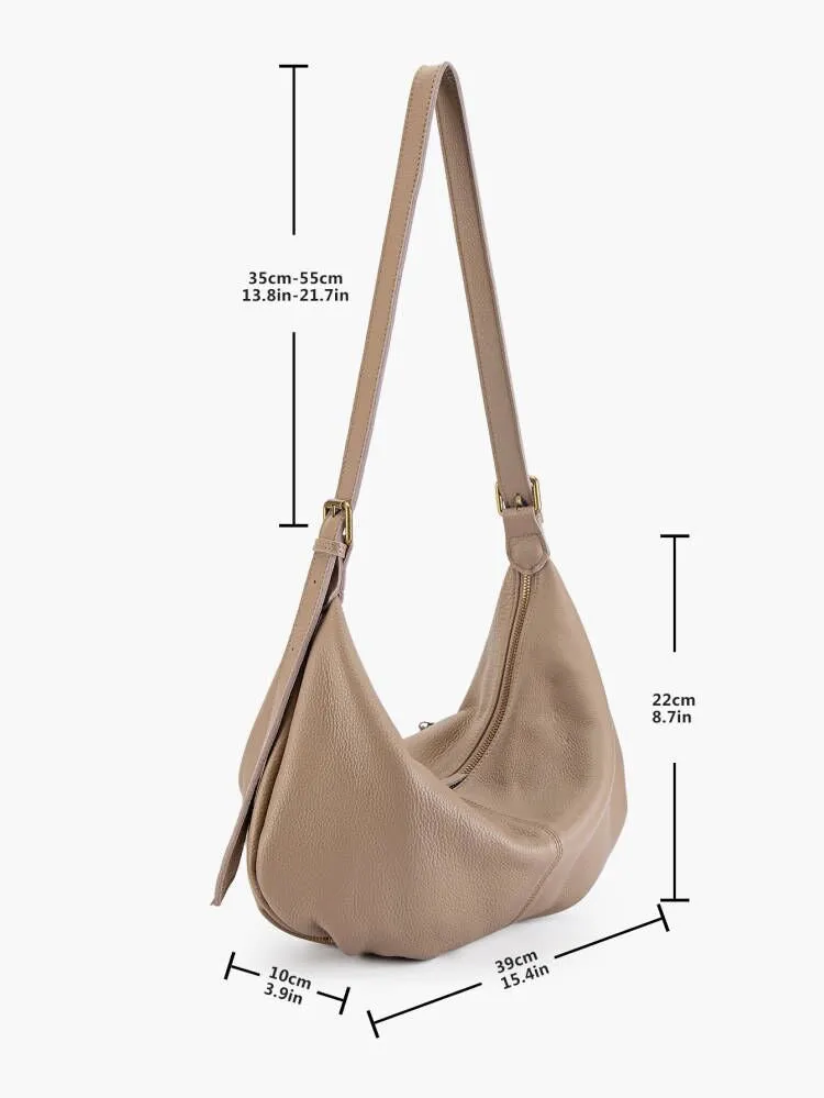 Soft Leather Casual Hobo Bags