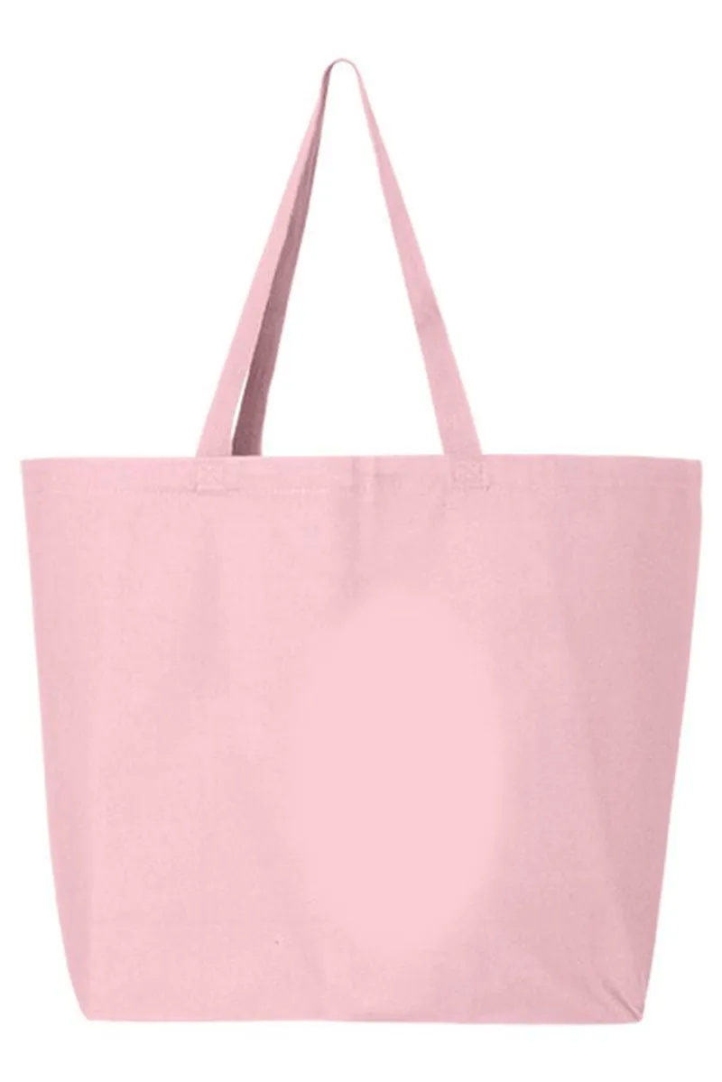 Spring Garden Coquette Bow Canvas Jumbo Tote