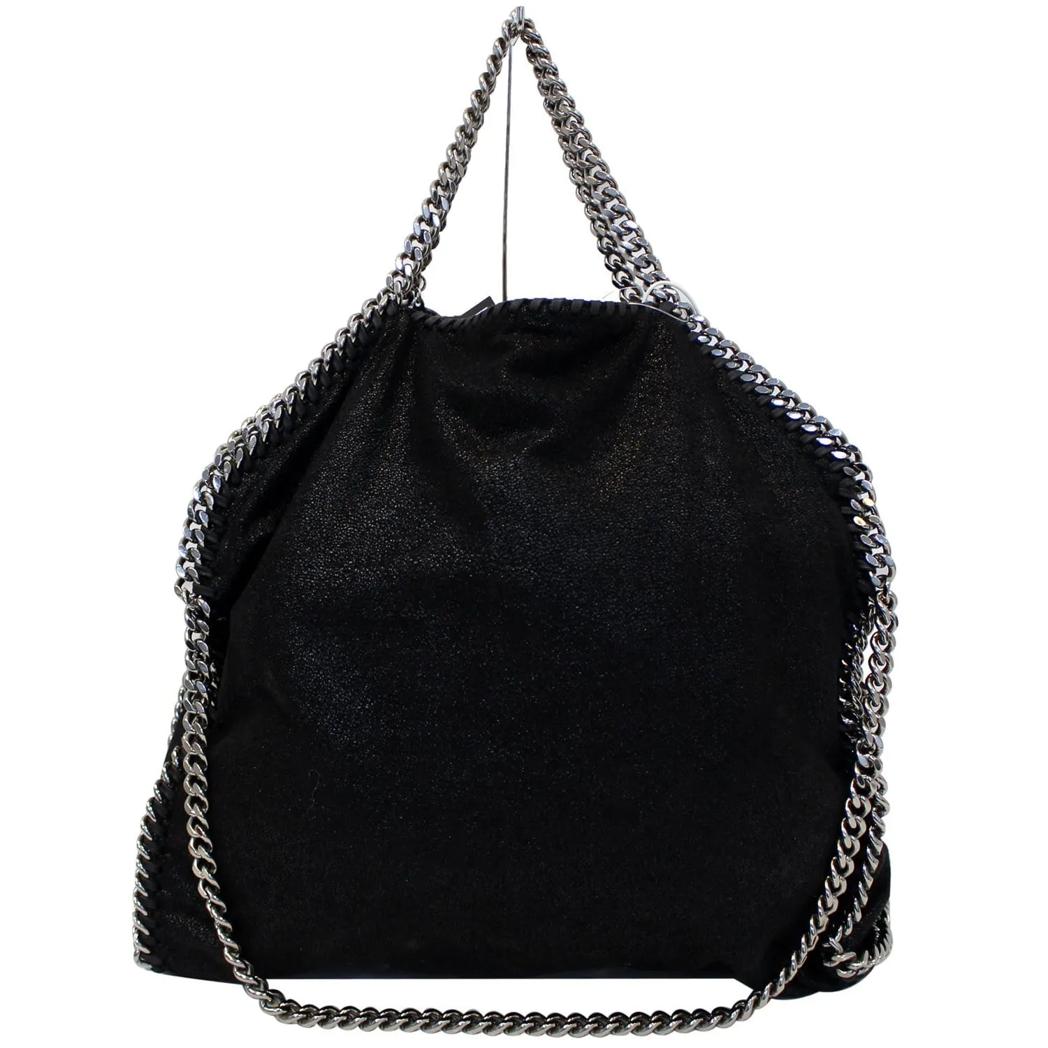 Stella Mccartney Falabella Faux Leather Chain Shoulder Bag Black