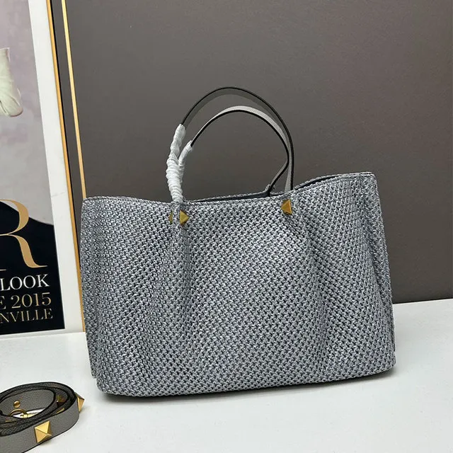 Straw Woven Tote Bag