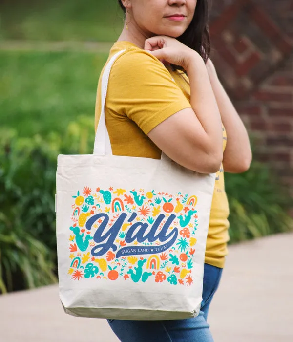 Sugar Land Y'all Canvas Tote
