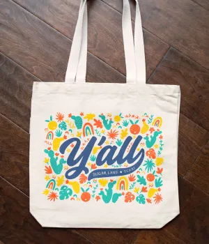 Sugar Land Y'all Canvas Tote