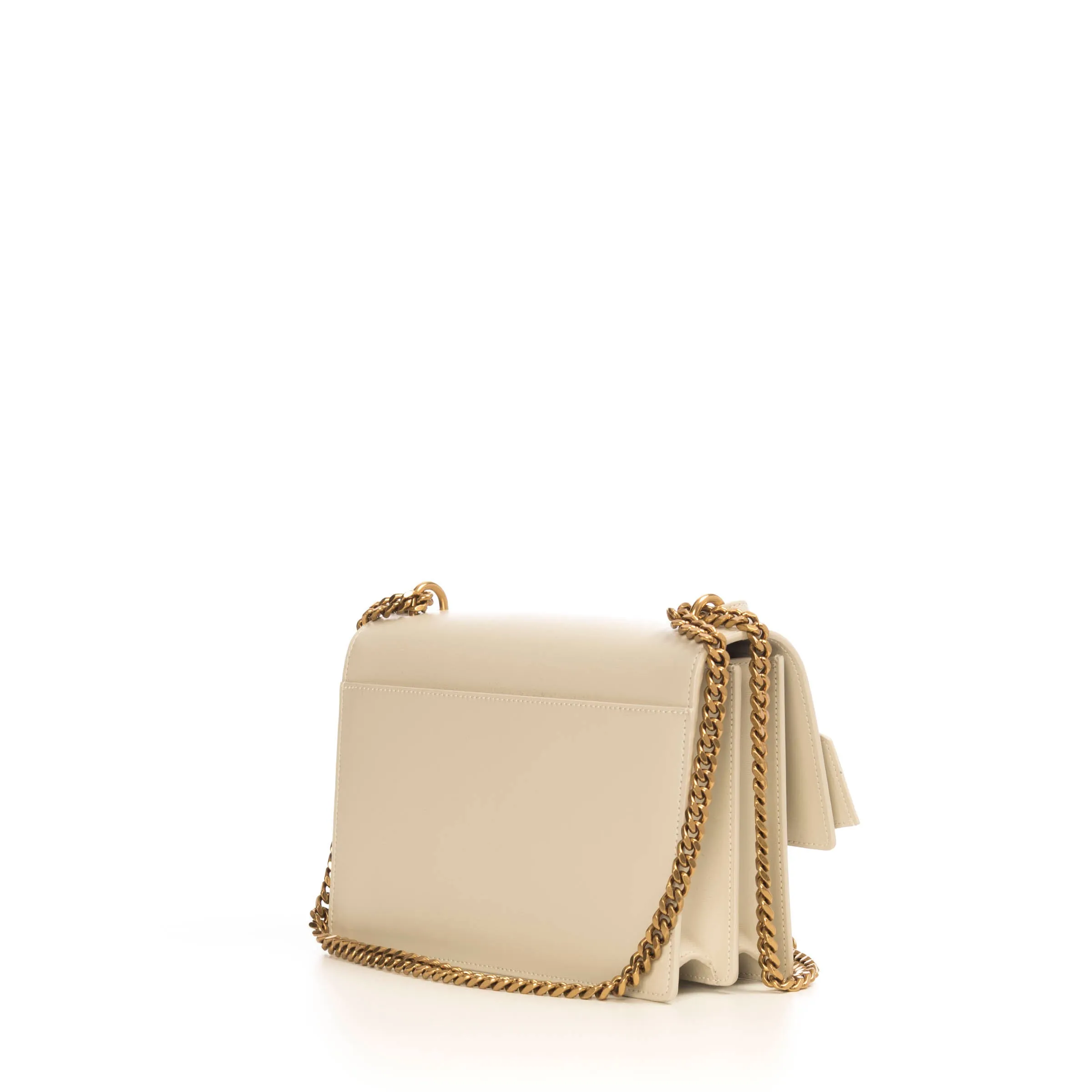 Sunset Medium In Smooth Vintage White Leather