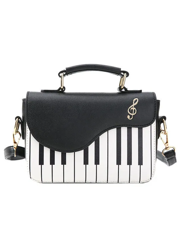 Sweet Lolita Bag Black Shoulder Bag PU Leather Lolita Accessories