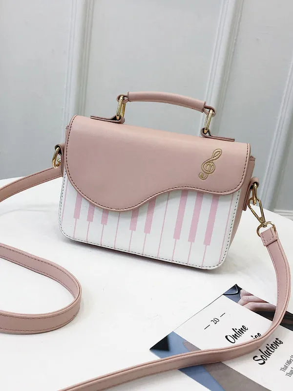 Sweet Lolita Bag Black Shoulder Bag PU Leather Lolita Accessories