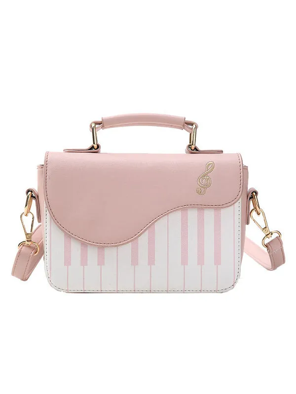 Sweet Lolita Bag Black Shoulder Bag PU Leather Lolita Accessories